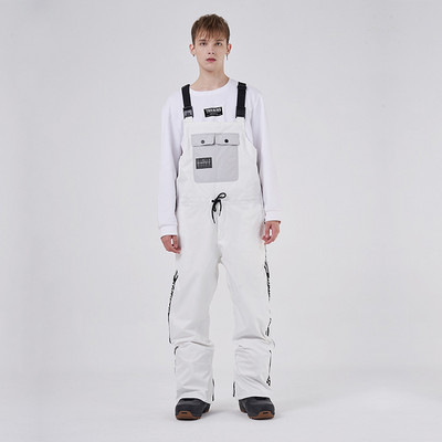 Îmbrăcăminte de iarnă Costum de schi dintr-o bucată Femei Bărbați Pantaloni de snowboard Salopete rezistente la vânt Pantaloni caldi pentru zăpadă Plus Set de schi din bumbac