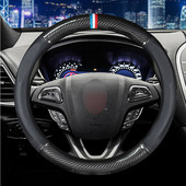 MIDOON, fibră de carbon, husă pentru volan de mașină pentru Lincoln navigator MKZ MKC MKX Nautilus Logs Continental