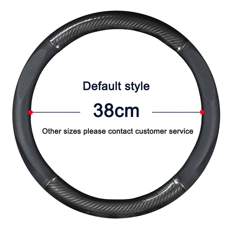 MIDOON, fibră de carbon, husă pentru volan de mașină pentru Lincoln navigator MKZ MKC MKX Nautilus Logs Continental