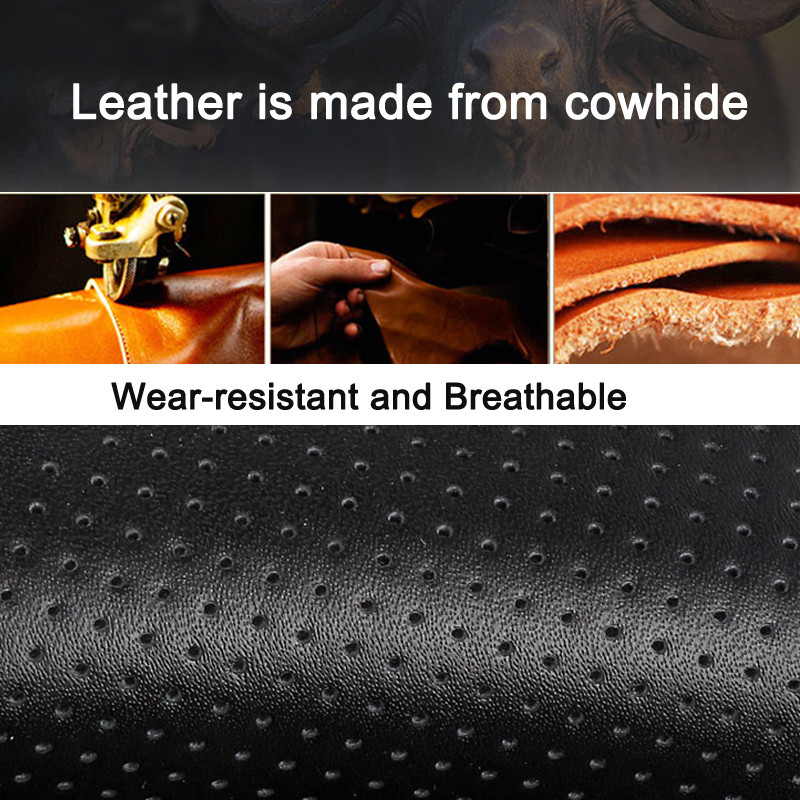 MIDOON, fibră de carbon, husă pentru volan de mașină pentru Lincoln navigator MKZ MKC MKX Nautilus Logs Continental