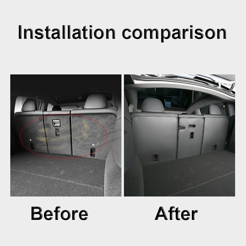 Auto määrdumisvastane padi Tesla Model 3 mudeli Y jaoks Tagaistme pagasiruumi padjad seljatoe seljatoe kaitsepadjad jalutusvastased mudelid 3 2017-2022