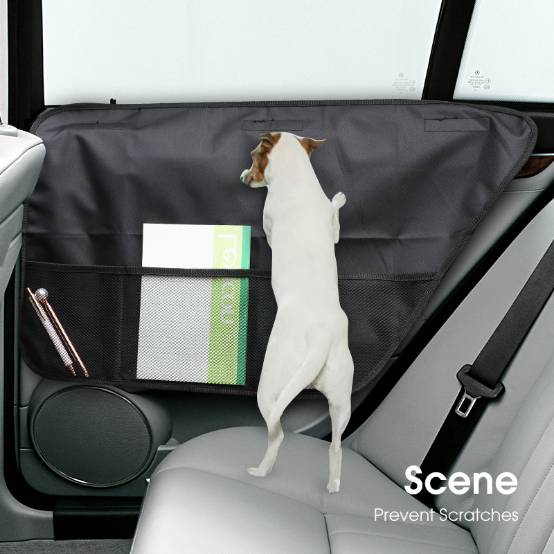 Carsun Covoraș pentru ușă auto anti-zgârieturi Covoraș pentru animale de companie Anti lovitură Tampă anti-murdare cu geantă de depozitare Accesorii auto Protecție ușă laterală Autocolante auto