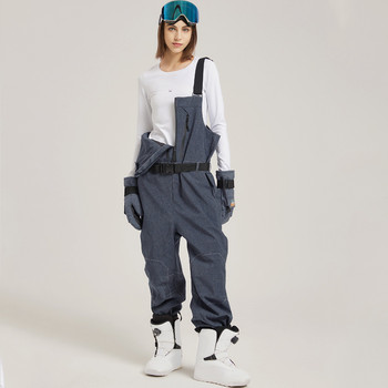 Горещи 2022 г. Нови ски панталони с презрамки Водоустойчиви ветроустойчиви панталони за мъже и жени Снежни панталони Сноуборд Облекло на открито Мъжки панталони