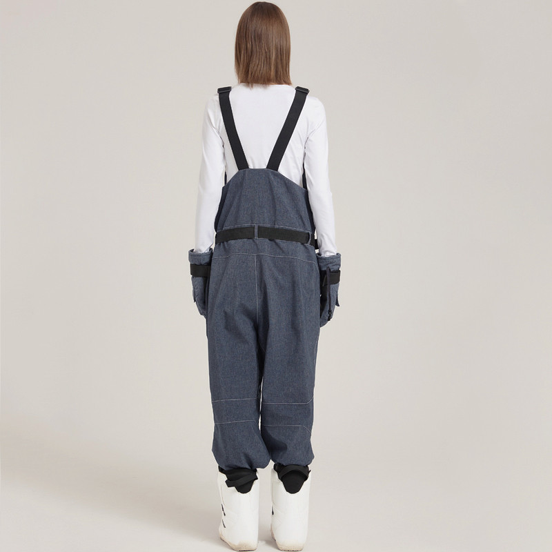 Pantaloni de schi cu bretele, 2022, impermeabili, rezistenti la vânt, pentru bărbați și femei, pantaloni pentru zăpadă, îmbrăcăminte în aer liber, pantaloni pentru bărbați