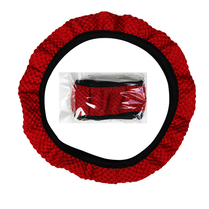 Univerzalna 38CM Ice Silk navlaka za volan, mekana, otporna na habanje, protuklizna oprema za automobil, mjenjač, ručna kočnica, unutrašnjost navlake