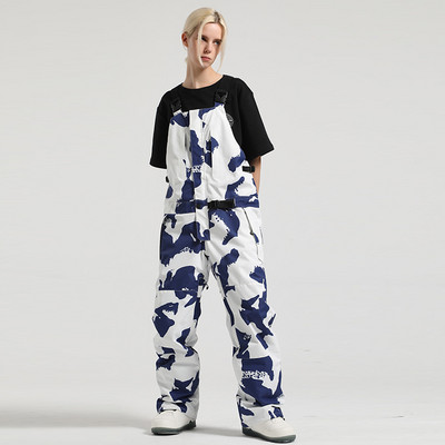 2023 m. žiemos kombinezonai, nauji vientisi slidinėjimo kelnės, moteriškos lauko snieglenčių kombinezonai, vyriški, neperšlampami, vandeniui atsparūs slidinėjimo kostiumai, šiltos sniego kelnės