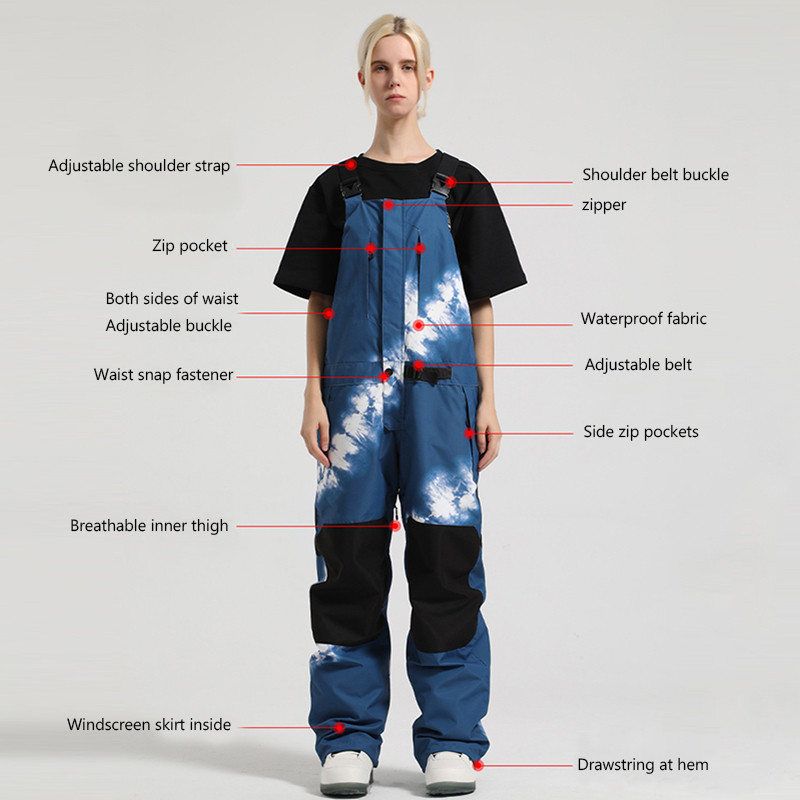 2023 m. žiemos kombinezonai, nauji vientisi slidinėjimo kelnės, moteriškos lauko snieglenčių kombinezonai, vyriški, neperšlampami, vandeniui atsparūs slidinėjimo kostiumai, šiltos sniego kelnės