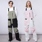 Téli új férfi egyrészes sínadrág overál kültéri snowboard ruha vízálló, szélálló hőálló női hónadrág téli jumpsuit