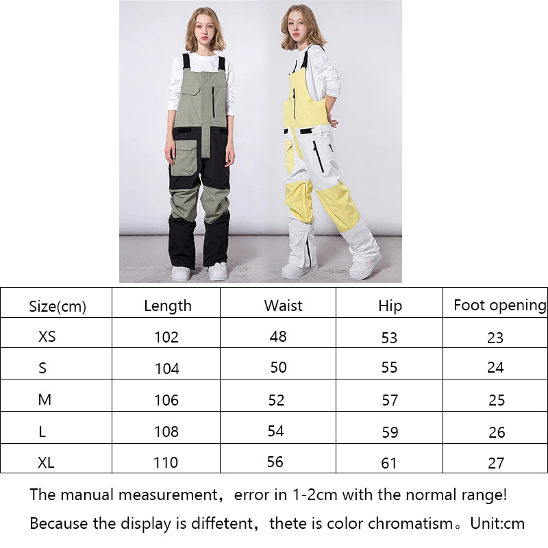 Zimske nove muške jednodijelne skijaške hlače Kombinezon Vanjsko odijelo za snowboard Vodootporan toplinski otporan na vjetar Ženske snježne hlače Zimski kombinezon