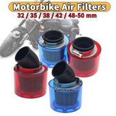 32/35/38/42/48-50mm Cot îndoit/Stright Motocicletă Motocicletă Filtru de aer Filtru de curățat Se potrivește 50cc-250cc ATV Pit Dirt Bike Anti stropire