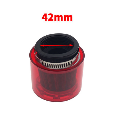 32/35/38/42/48-50mm Cot îndoit/Stright Motocicletă Motocicletă Filtru de aer Filtru de curățat Se potrivește 50cc-250cc ATV Pit Dirt Bike Anti stropire