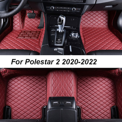 Автомобилни подложки за Polestar 2 2020-2022 DropShipping Center Аксесоари за автомобилен интериор Кожени килими Килими Подложки за крака