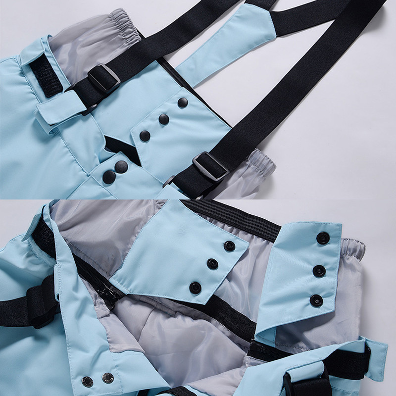 2022 Pantaloni de schi noi, femei, bărbați, salopete îngroșate, calde, pentru zăpadă, rezistente la vânt, sport în aer liber, costume de snowboard, pantaloni de schi