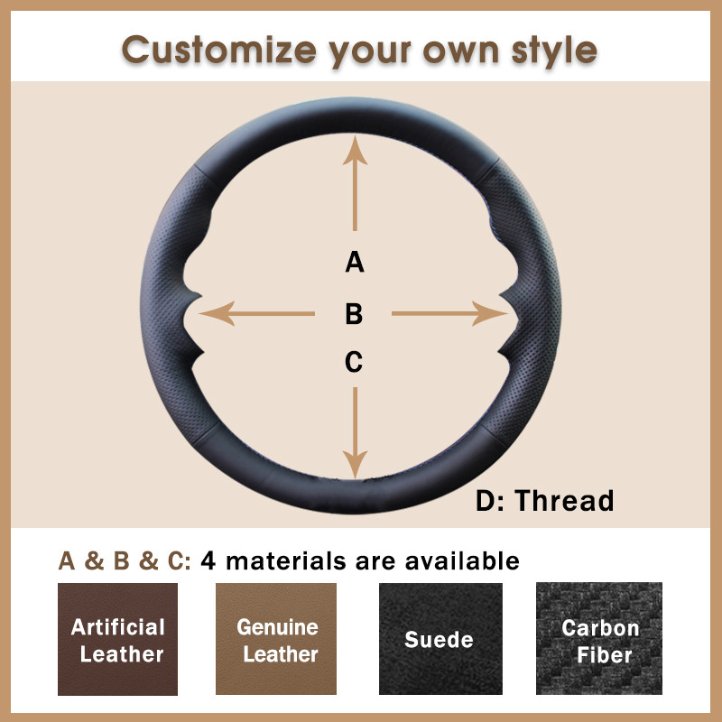 Capacul volanului auto personalizat pentru Nissan Tiida 2004-2010 Sylphy 2006-2010 2011 Versa 2007 08-2011 Versa Noteinterior