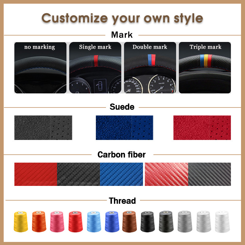 Capacul volanului auto personalizat pentru Nissan Tiida 2004-2010 Sylphy 2006-2010 2011 Versa 2007 08-2011 Versa Noteinterior