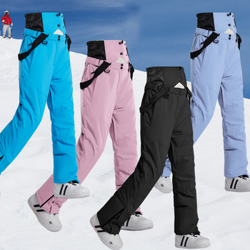 Μπουφάν σκι Γυναικείο παντελόνι για σκι Χειμερινή αδιάβροχη στολή για σκι Μπουφάν και παντελόνια εξωτερικού χώρου για χιόνι Εξοπλισμός για Snowboard Jacket Famale