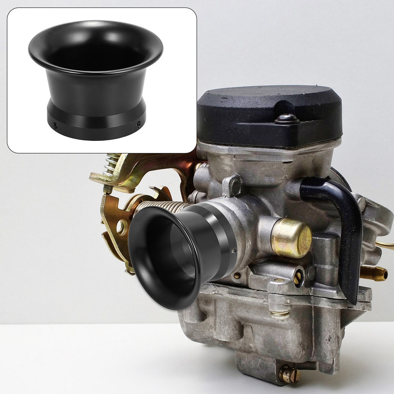 Motoforti Negru 50mm Diametrul Interioară Carburator Motocicletă Filtru Aer Admisie Viteza Stiva Pâlnie Admisie din aliaj de aluminiu