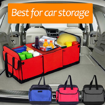 Органайзер за багажник на кола Кутия за съхранение Сгъваем противоплъзгащ се автоматичен контейнер за съхранение на товари Играчки Чанта за съхранение на храна Подреждане на кола Подреждане