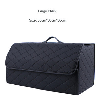Automobilio bagažinės laikymo dėžė Auto Daugiafunkciai Įrankiai Didelės talpos saugojimo krepšys Sudėjimas Tvarkymas Oda Sulankstoma avarinė daiktadėžė