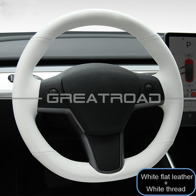 2022 Prilagođena pletena navlaka za volan automobila za Tesla Model 3 Model y 100% pristajanje, elegantna moda, mekana protuklizna unutrašnjost automobila