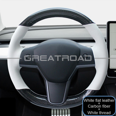 2022 Prilagođena pletena navlaka za volan automobila za Tesla Model 3 Model y 100% pristajanje, elegantna moda, mekana protuklizna unutrašnjost automobila