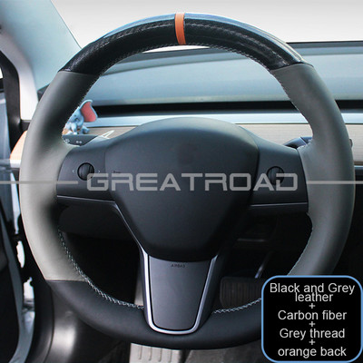 2022 Prilagođena pletena navlaka za volan automobila za Tesla Model 3 Model y 100% pristajanje, elegantna moda, mekana protuklizna unutrašnjost automobila