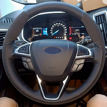 Персонализирайте Направи си сам калъф за волан за автомобилен интериор Ford Fusion Mondeo 2013-2014 EDGE 2015-2016