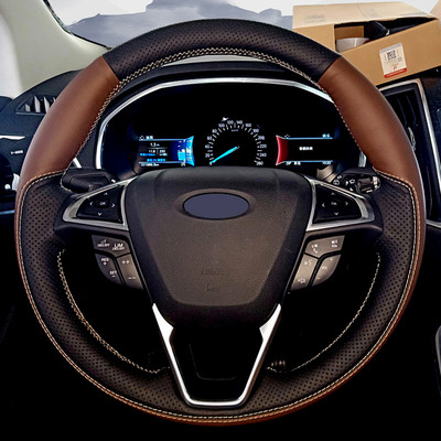 Personalizați capacul volanului auto pentru Ford Fusion Mondeo 2013-2014 EDGE 2015-2016 Interior auto