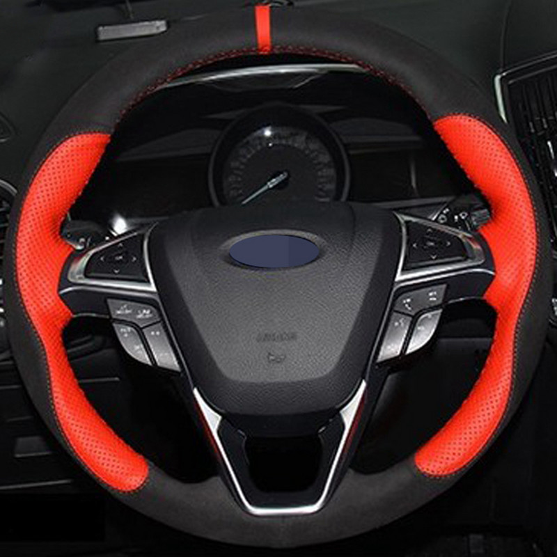 Personalizați capacul volanului auto pentru Ford Fusion Mondeo 2013-2014 EDGE 2015-2016 Interior auto