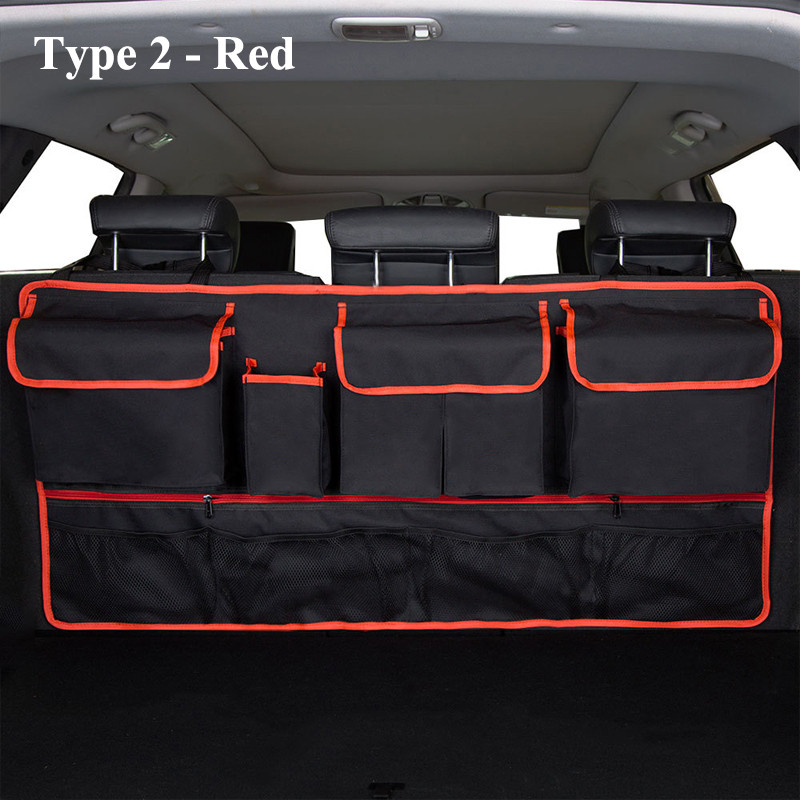 Automobilio bagažinės laikiklis Daugiafunkcis Oksfordo automobilio sėdynės atlošas Reguliuojamas galinės sėdynės laikymo krepšys Didelė talpa visureigiui MPV