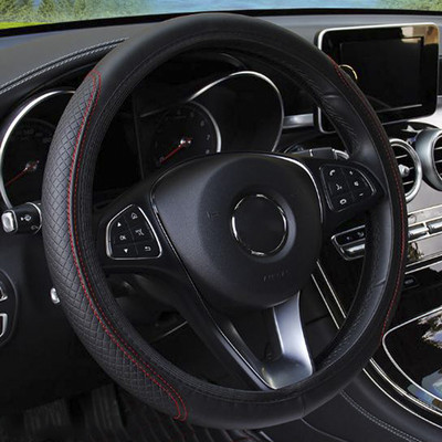 Univerzalna navlaka za volan od kože od vlakana automobila Prozračna elastična auto elastična navlaka za volan otporna na klizanje Dizajn automobila