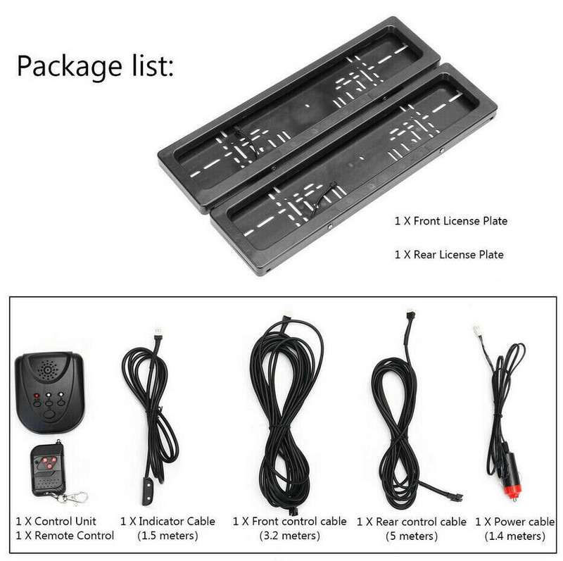 2 vnt/komplektas automobilio valstybinio numerio rėmelis valstybinio numerio laikiklis tinka ES universalaus automobilio numerio roletams