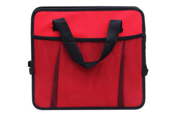 CHIZIYO Чанта за съхранение на багажник за кола Оксфорд плат Сгъваема кутия за съхранение на камион Подредена чанта за багажник на кола Органайзер Кутия за съхранение с охладителна чанта