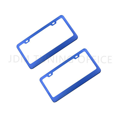 Suport universal pentru cadru pentru plăcuță de înmatriculare auto Din aliaj de aluminiu Suport pentru plăcuță de înmatriculare albastru ars Accesoriu auto pentru automobile