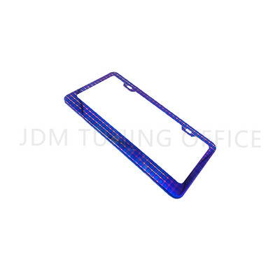 Suport universal pentru cadru pentru plăcuță de înmatriculare auto Din aliaj de aluminiu Suport pentru plăcuță de înmatriculare albastru ars Accesoriu auto pentru automobile