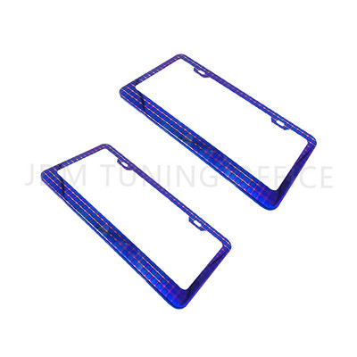 Suport universal pentru cadru pentru plăcuță de înmatriculare auto Din aliaj de aluminiu Suport pentru plăcuță de înmatriculare albastru ars Accesoriu auto pentru automobile