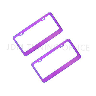 Suport universal pentru cadru pentru plăcuță de înmatriculare auto Din aliaj de aluminiu Suport pentru plăcuță de înmatriculare albastru ars Accesoriu auto pentru automobile