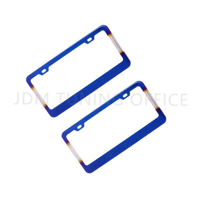 Suport universal pentru cadru pentru plăcuță de înmatriculare auto Din aliaj de aluminiu Suport pentru plăcuță de înmatriculare albastru ars Accesoriu auto pentru automobile