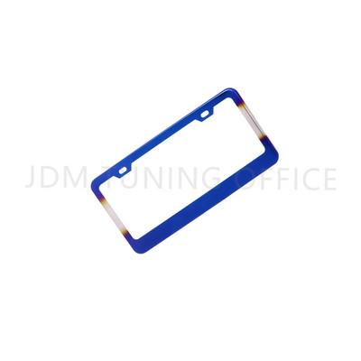 Suport universal pentru cadru pentru plăcuță de înmatriculare auto Din aliaj de aluminiu Suport pentru plăcuță de înmatriculare albastru ars Accesoriu auto pentru automobile