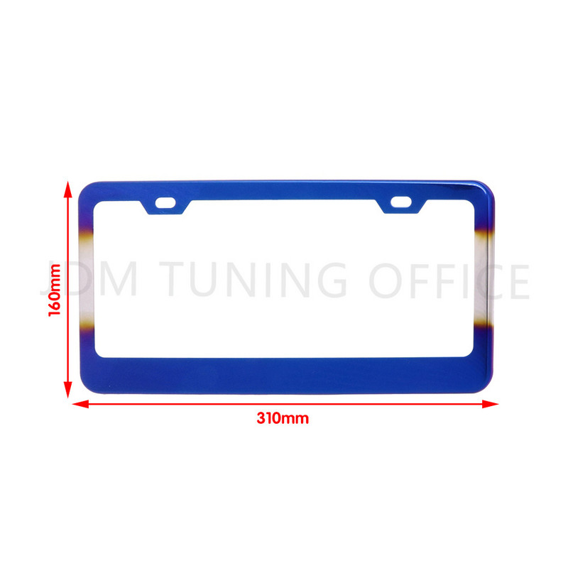 Suport universal pentru cadru pentru plăcuță de înmatriculare auto Din aliaj de aluminiu Suport pentru plăcuță de înmatriculare albastru ars Accesoriu auto pentru automobile