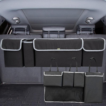 Органайзер за облегалката на задната седалка на автомобила Чанта за съхранение с голям капацитет на задната седалка Различни предмети Подреждане Подреждане Джобен органайзер Аксесоари