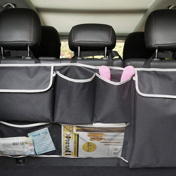 Organizer πλάτης πίσω καθίσματος αυτοκινήτου Μεγάλη χωρητικότητα τσάντα αποθήκευσης πίσω καθίσματος Διάφορα εξαρτήματα οργάνωσης τσέπης που τακτοποιούν