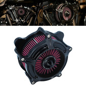 Filtru negru mat RSD pentru turbina de aer pentru motociclete Harley Sportster XL Touring Softail Dyna EVO & Twin Cam Fatboy FXDLS