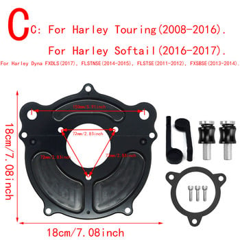 RSD Мотоциклетна турбина Air Cleaner Matte Black Filter за Harley Sportster XL Touring Softail Dyna EVO & Twin Cam Fatboy FXDLS