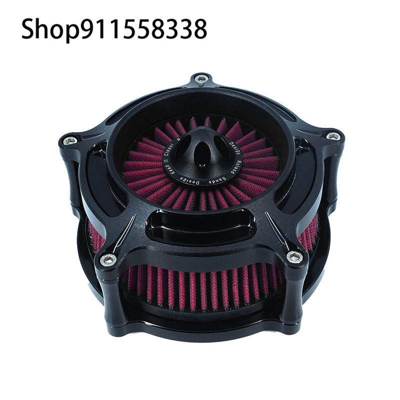 Filtru negru mat RSD pentru turbina de aer pentru motociclete Harley Sportster XL Touring Softail Dyna EVO & Twin Cam Fatboy FXDLS