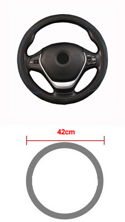 Automobilinis sunkvežimis iš PU odos įspaustas vairo dangtis vairas skirtas auto skersmenims 36 38 40 42 45 47 50 CM 7 dydžiai pasirinkti