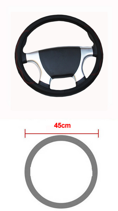 Automobilinis sunkvežimis iš PU odos įspaustas vairo dangtis vairas skirtas auto skersmenims 36 38 40 42 45 47 50 CM 7 dydžiai pasirinkti