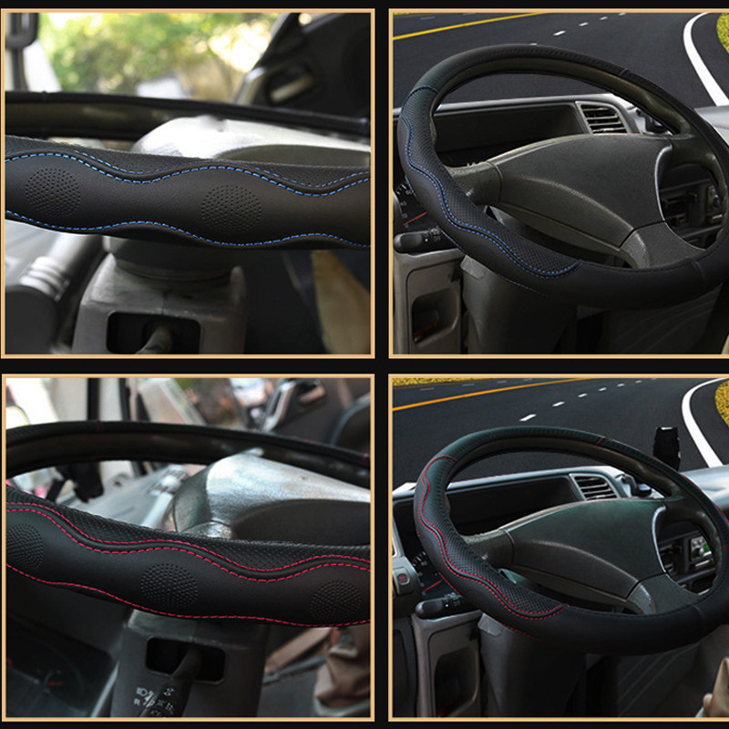 Automobilinis sunkvežimis iš PU odos įspaustas vairo dangtis vairas skirtas auto skersmenims 36 38 40 42 45 47 50 CM 7 dydžiai pasirinkti
