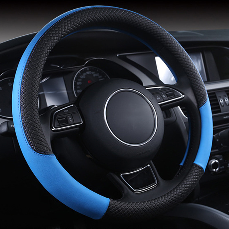 Impletitură universală pentru volan de mașină, piele de înaltă calitate, anti-alunecare, 8 culori, capac pentru volan de mașină, accesorii auto pentru stilul auto