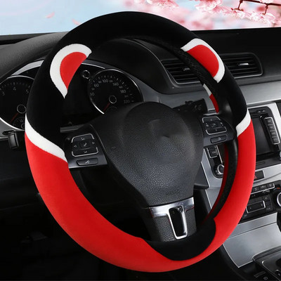 Automobilska ženska navlaka za volan pletenica na volanu panda kratka baršunasta zimska toplina i protukliznost slatki detalji interijera